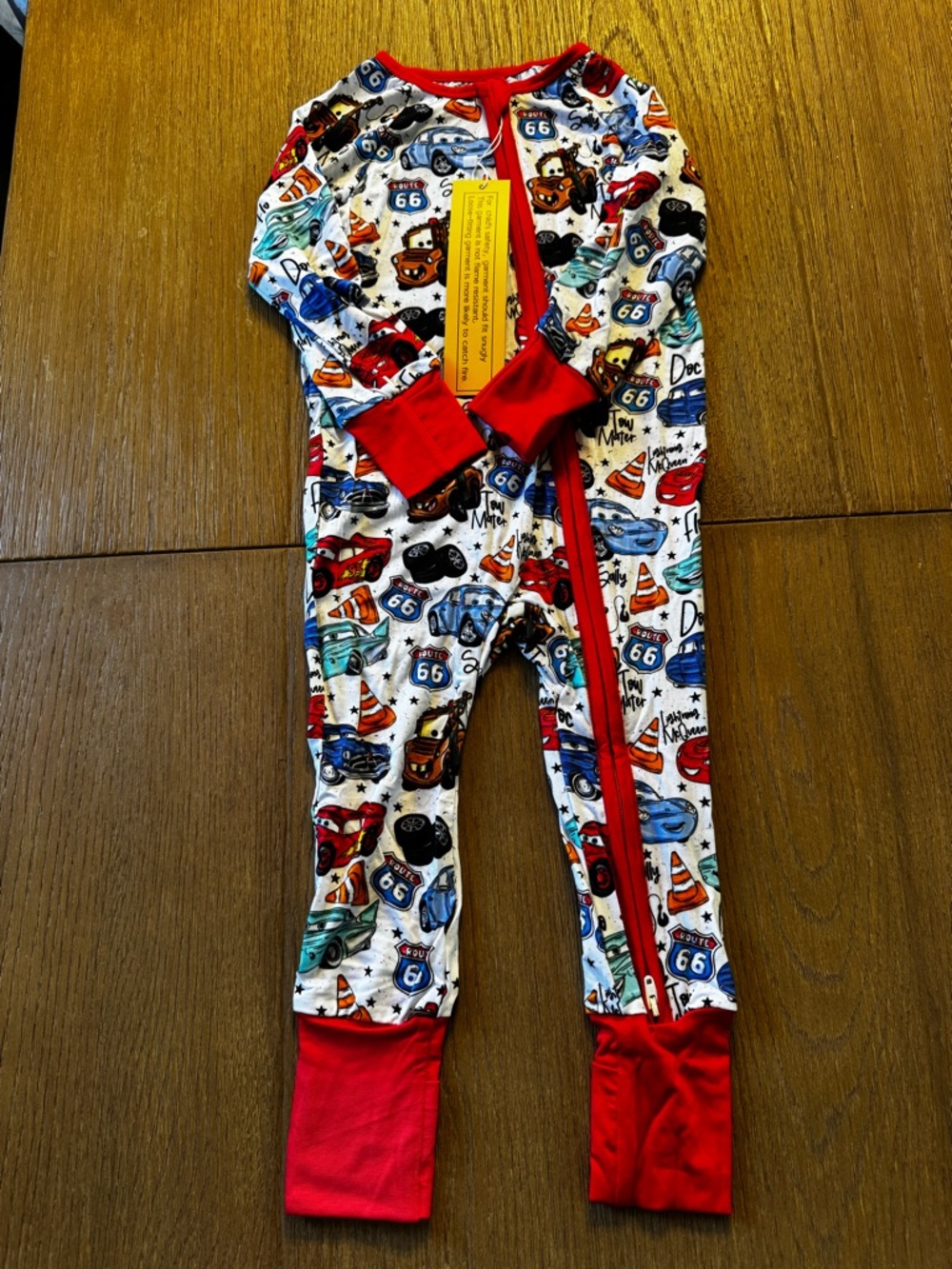 Bamboo Disney Cars One-Piece Zippy